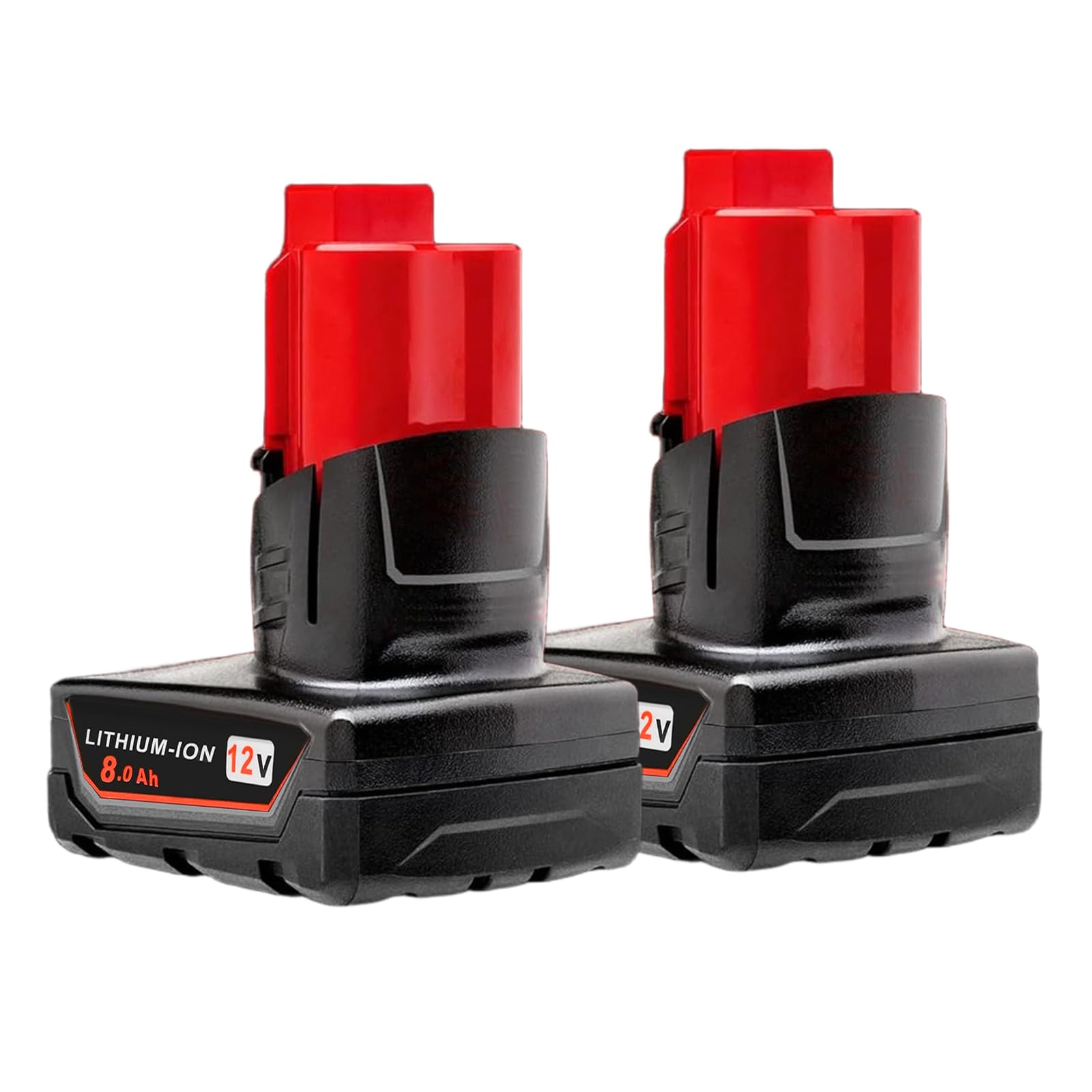 Photo 1 of Akkopower Battery Replacement for 12v 8.0 ah Lithium Compatible with Milwaukee 12 Volt Cordless Power Tools 2 Pack