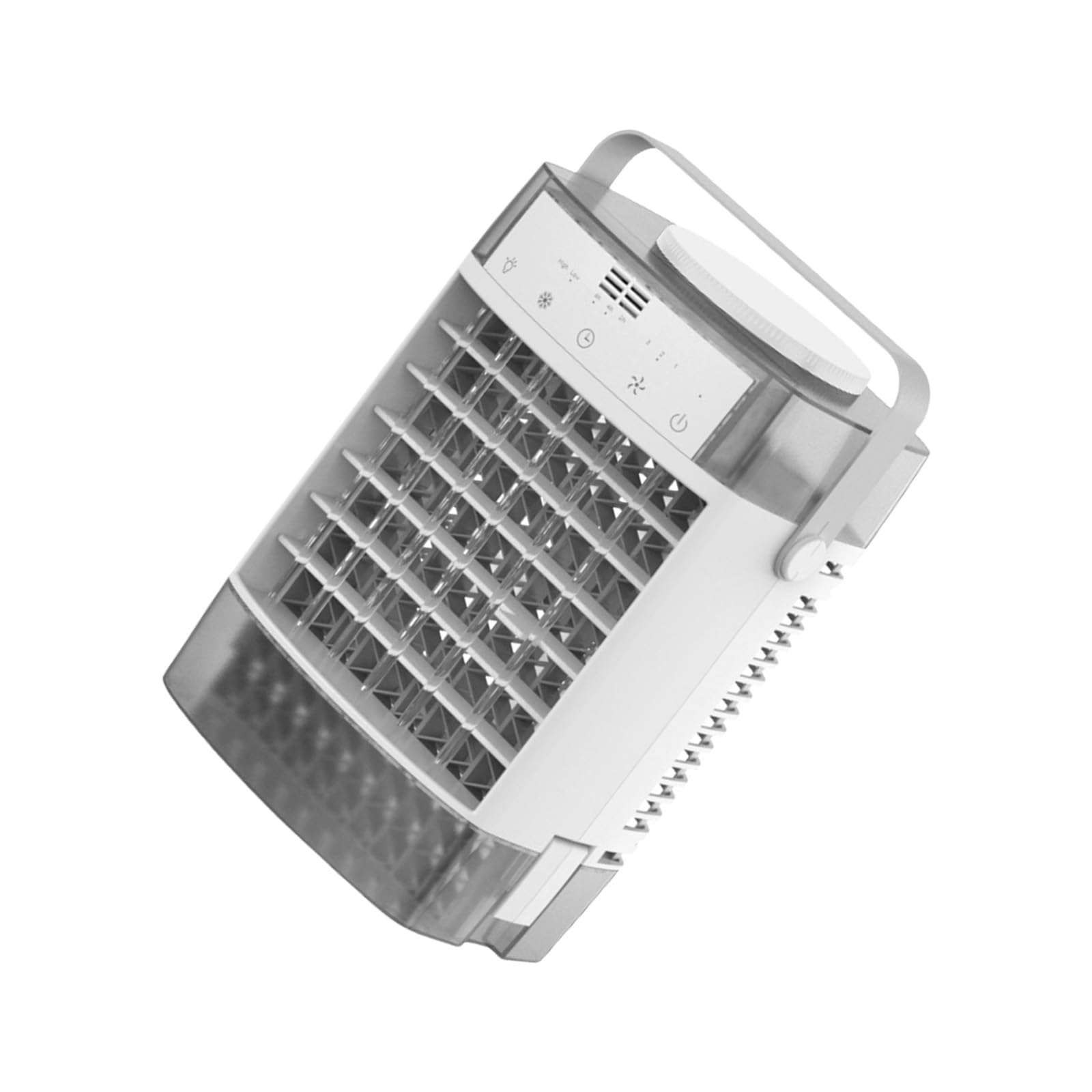 Uqezagpa Grey Portable Air Conditioning Household Sprayer Refrigeration Small Conditioner Indoor Water Electric Fan Night Light Fan Portable Air Cooling