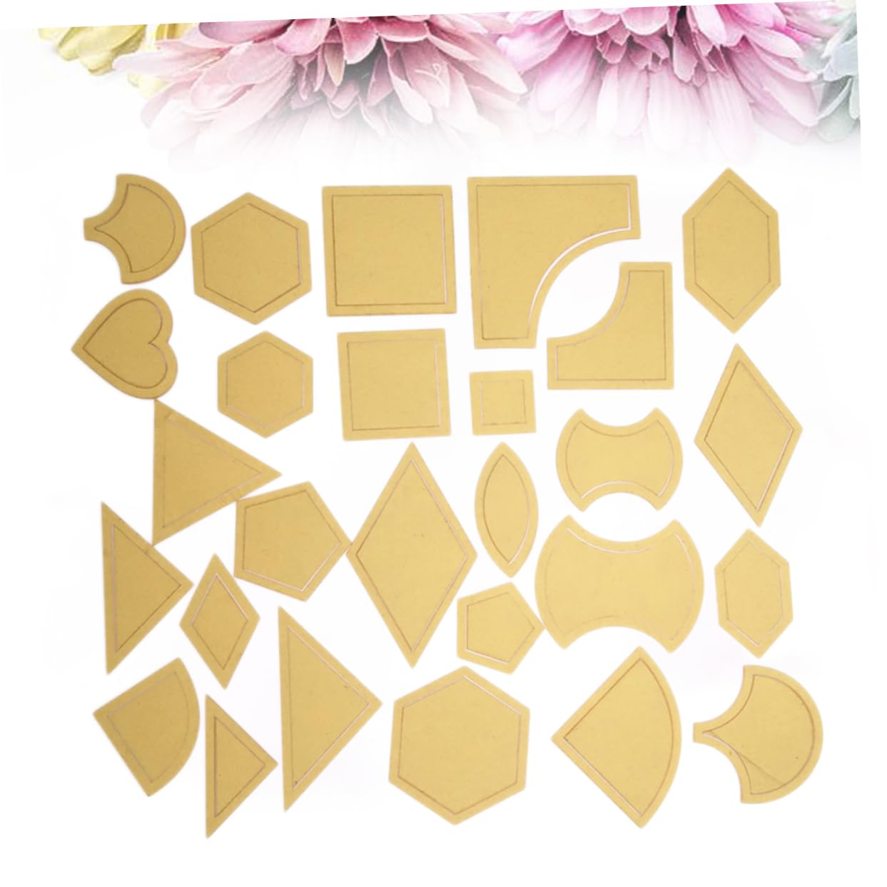 Ciieeo 81piezas Plantilla De Acolchado Transparente Para Manualidades Herramienta De Costura y Patchwork Accesorios Profesionales Para Bordado y Pintura
