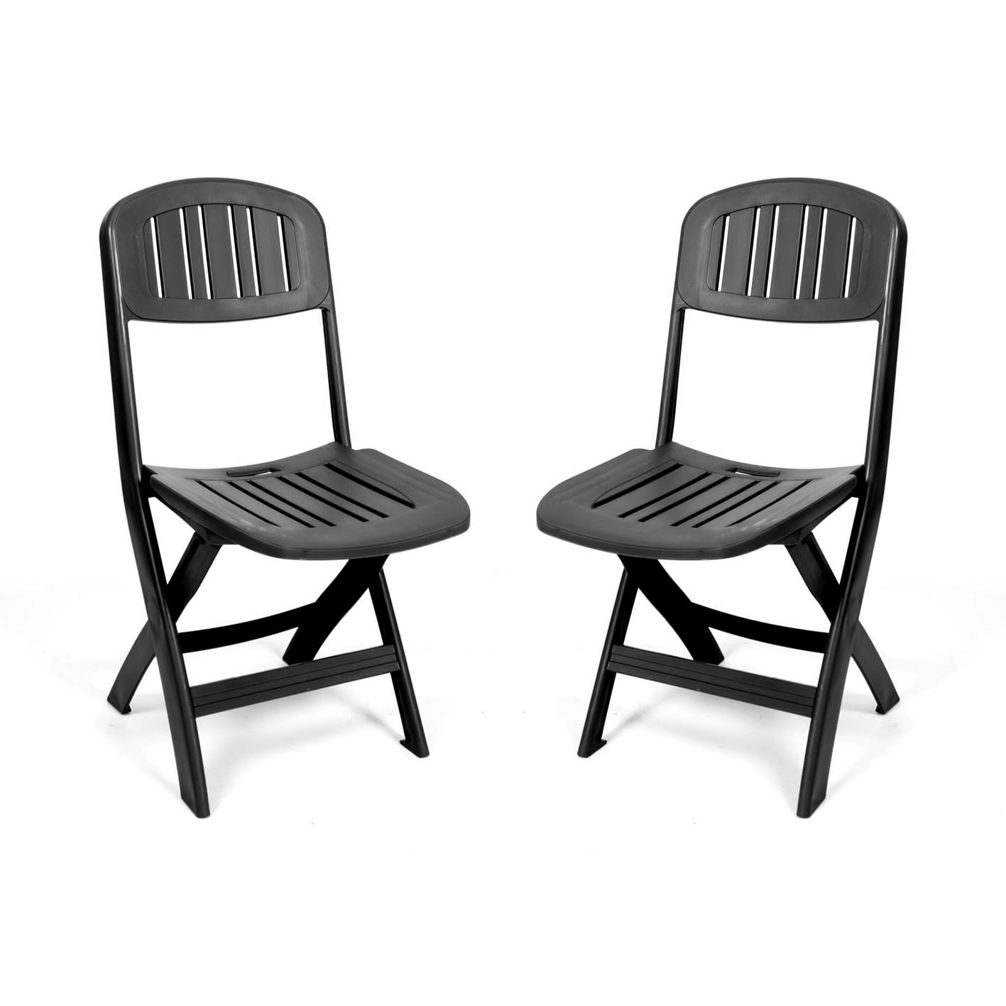 CREVICOSTA QUALITY MARK MARCAS DE CALIDAD - Lote de 2 Sillas Bali Antracita