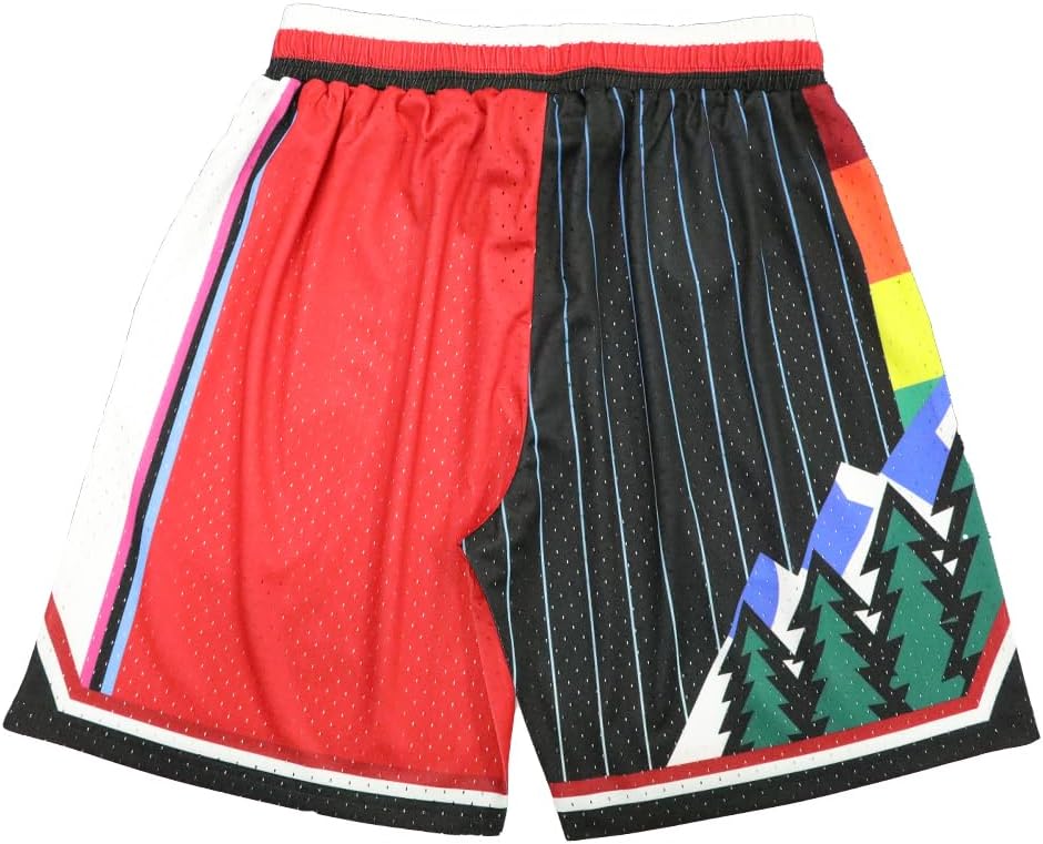 Men Basketball Shorts Graphic Mesh Drawstring Retro Sport Workout Gym Running Athletic Shorts - Image 2