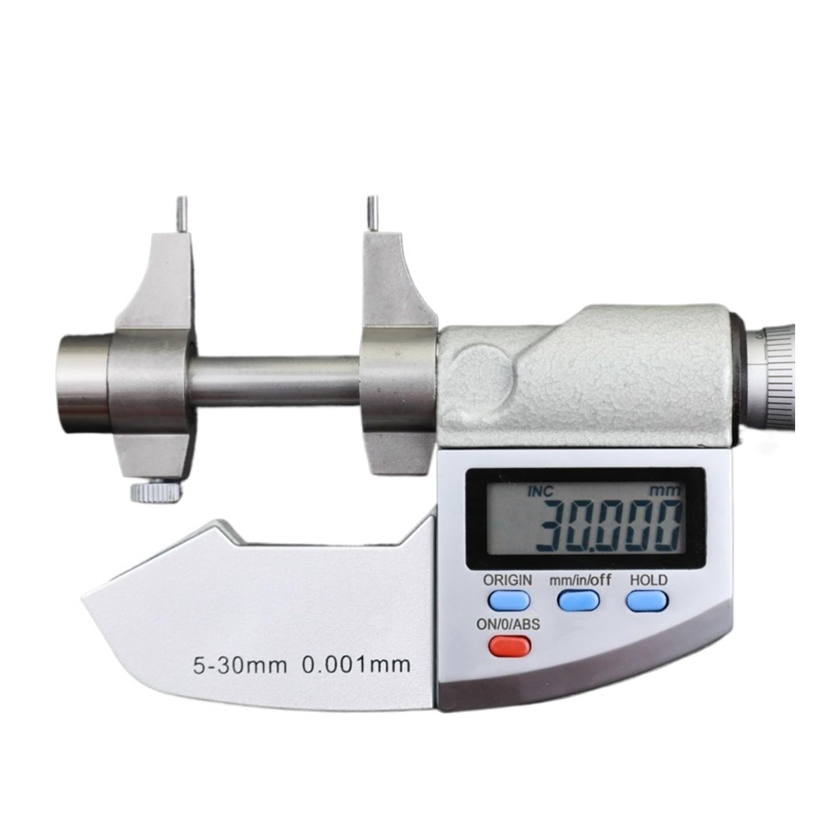 Micrometro digitale for interni da 5-30 mm, 25-50, calibro elettronico 0,001, pollici/mm, misurazione di precisione Chiaro da leggere