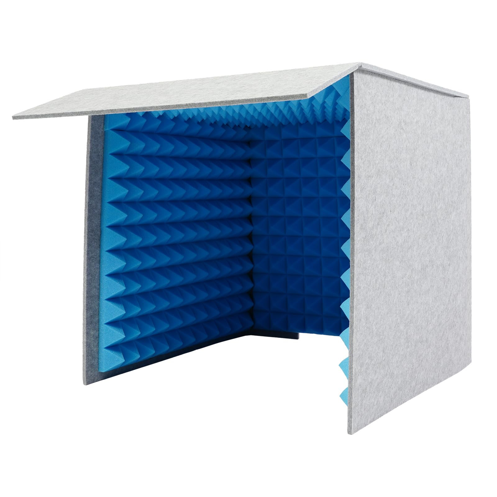 Cabina de canto, cubierta de escritorio insonorizada, 60x60 cm Cabina de canto portátil para salas de estar, habitaciones de juegos, estudio de grabación