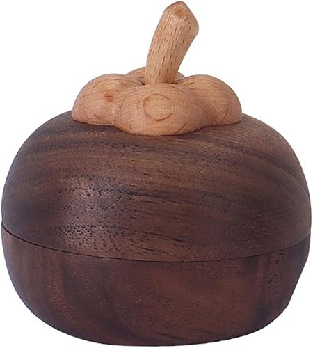Miniatura 7 de Wood Essential Oil Diffuser Mangosteen Shape Aromatherapies Oil for Home Office Bedroom Car Decoration Portable Aromatherapies Diffuser