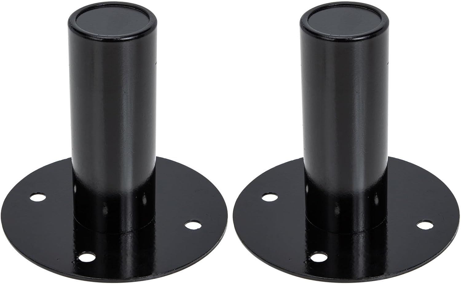 Metal Speaker Base and Iron Speaker Bracket 2pcs Set for Dj and Stage Use Heavy-Duty Audio Stand with Feet Cone Base