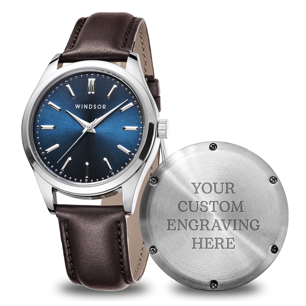Engraved Watch for Men - Boyfriend Fiance Husband Gift Customized Personalized Watches for Men