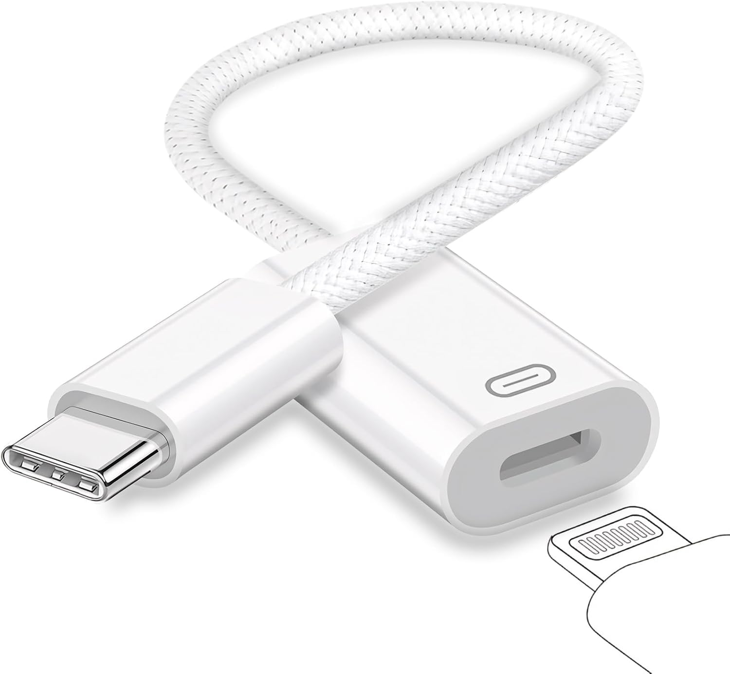 WeFly USB C to Light/ning Headphone Audio Adapter, Type C Male to Female Light/ning Earphone Converter with Charge/Data Transfer Compatible with iPh/one 16/15 Plus/Pro/Max iPad Pro/Air 4/5/6, Mac/Book-image-11