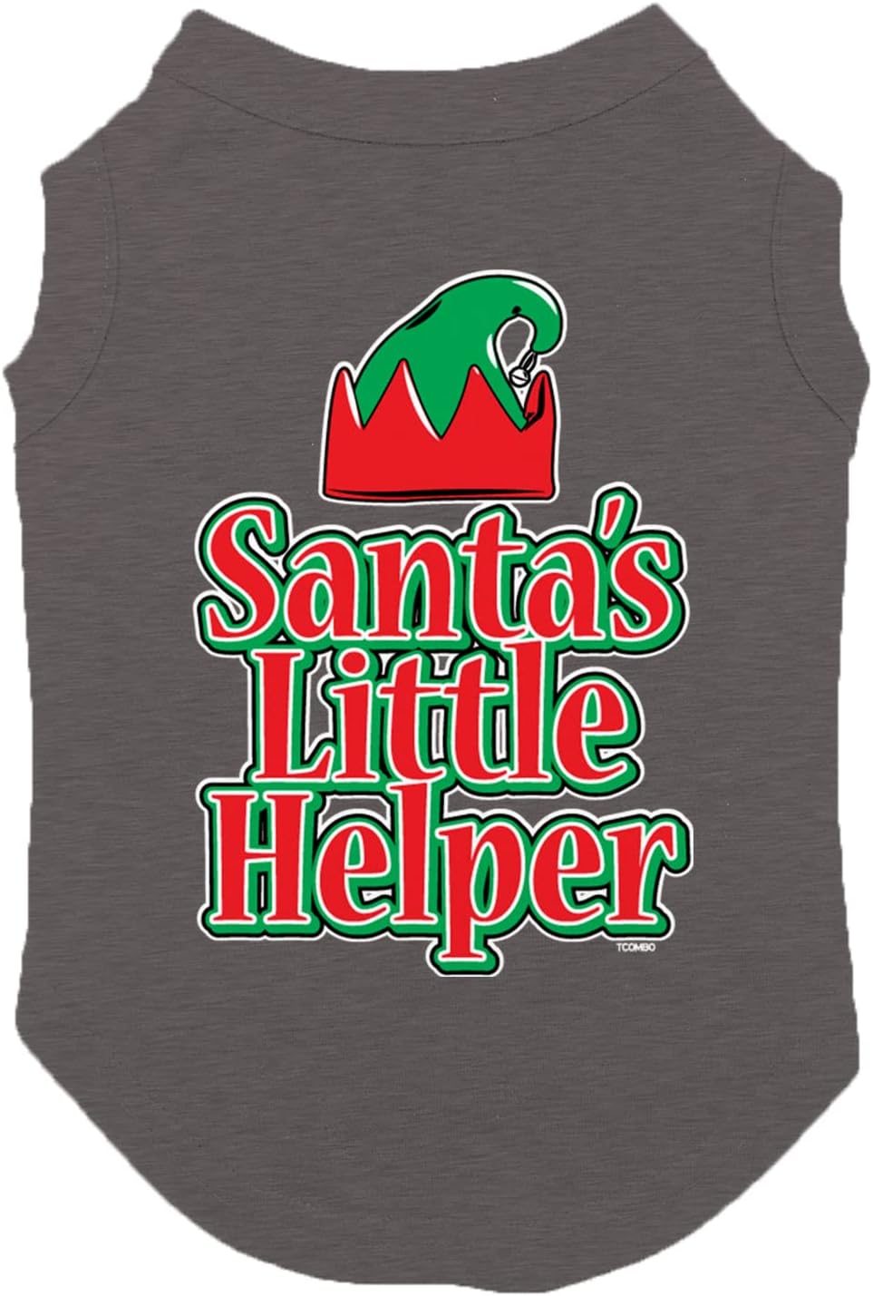 Santa's Little Helper - Elf Christmas Dog Shirt (Black, 3X-Large)