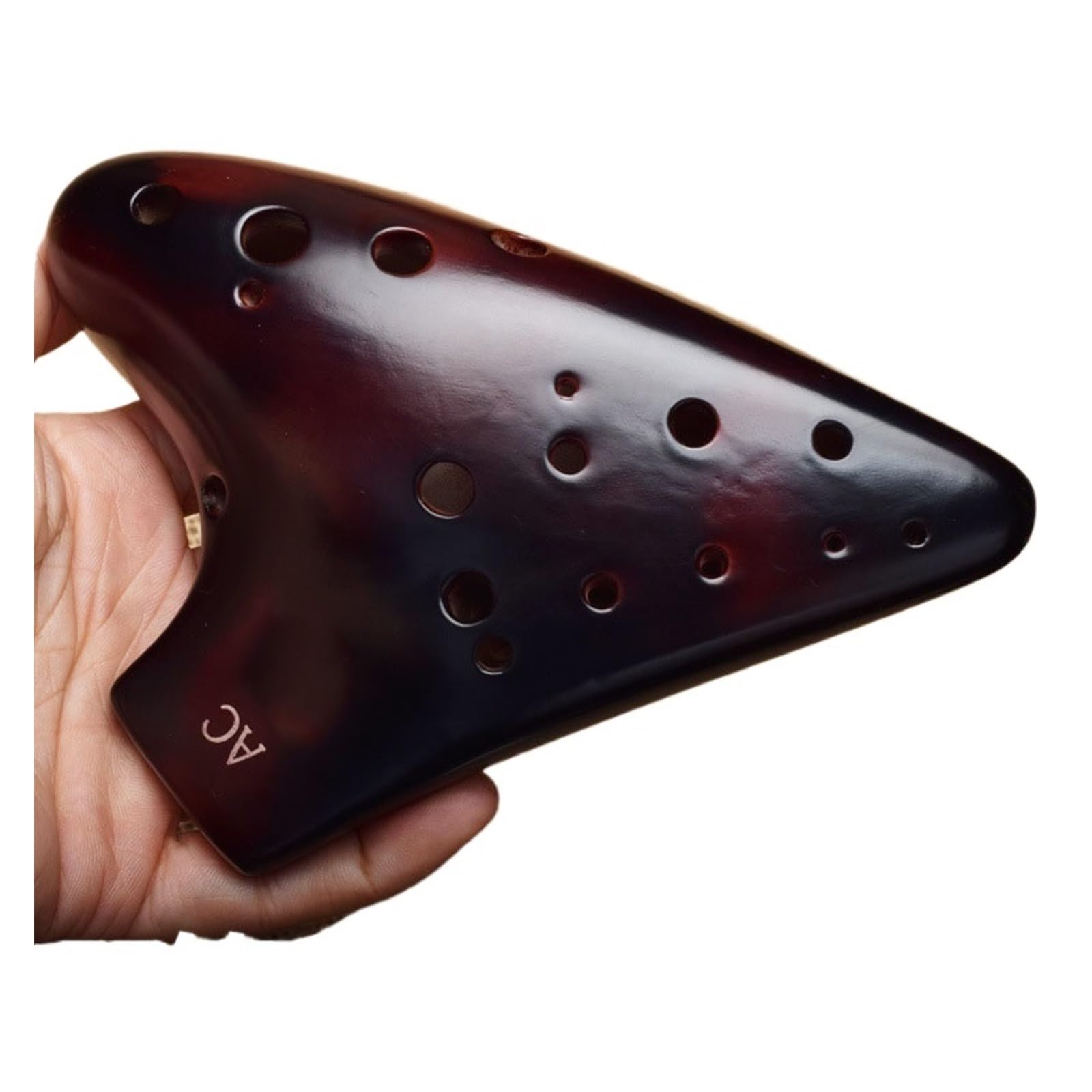 12 Otworowy Instrument Do Nauki Gry Na Ocarynie Alto Z Podwójną Piszczałką AC Ocarina Instrument Dla Początkujących