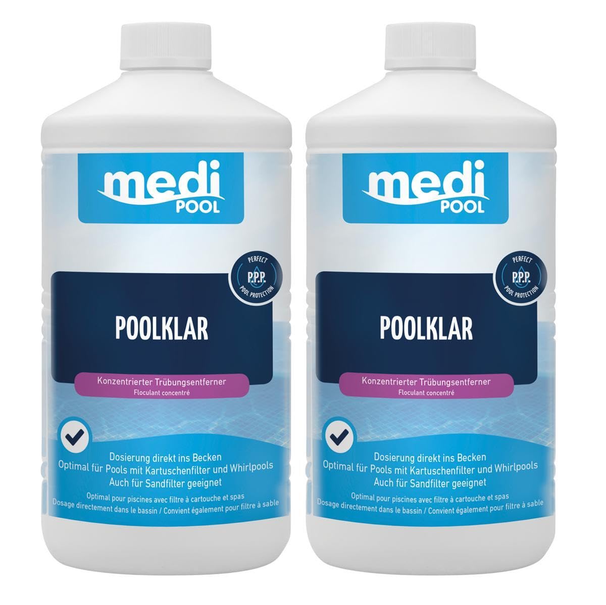 Medipool Spar-Set Chlor Plus 1 kg und Pooklar 2X 1 L