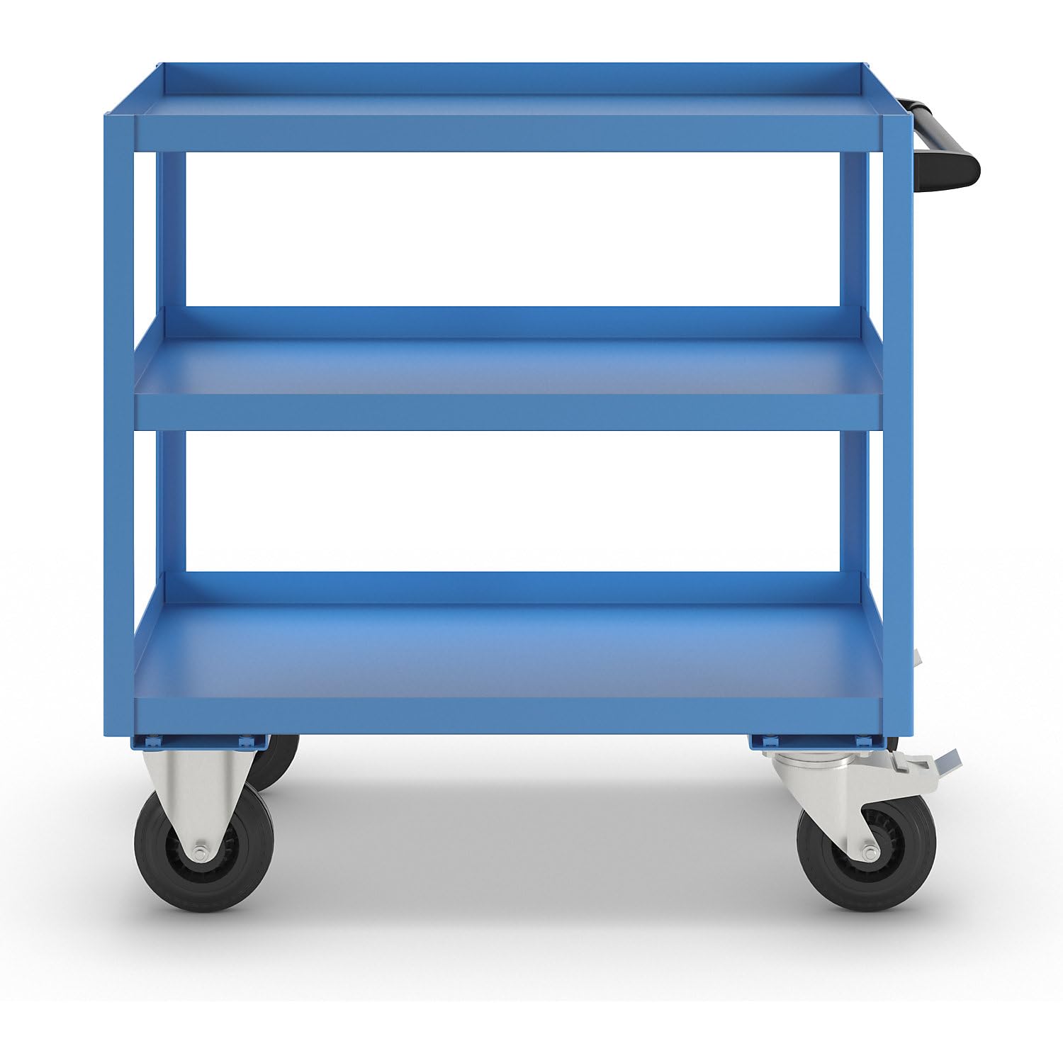eurokraft | Montagehilfswagen | 3 Etagen | Tragfähigkeit 350 kg | Gesamthöhe 915 mm | lichtBlau
