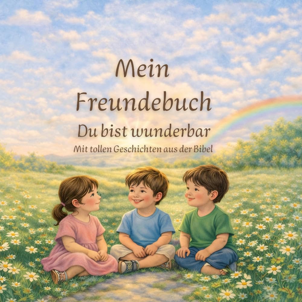 Mein christliches Freundebuch für Kinder Du bist wunderbar – 20 Freunde, 20 Geschichten mit Herz & Glauben: Ein besonderes Freundebuch ab 4 Jahren mit ... & Erinnerungen für Kindergarten und Schule