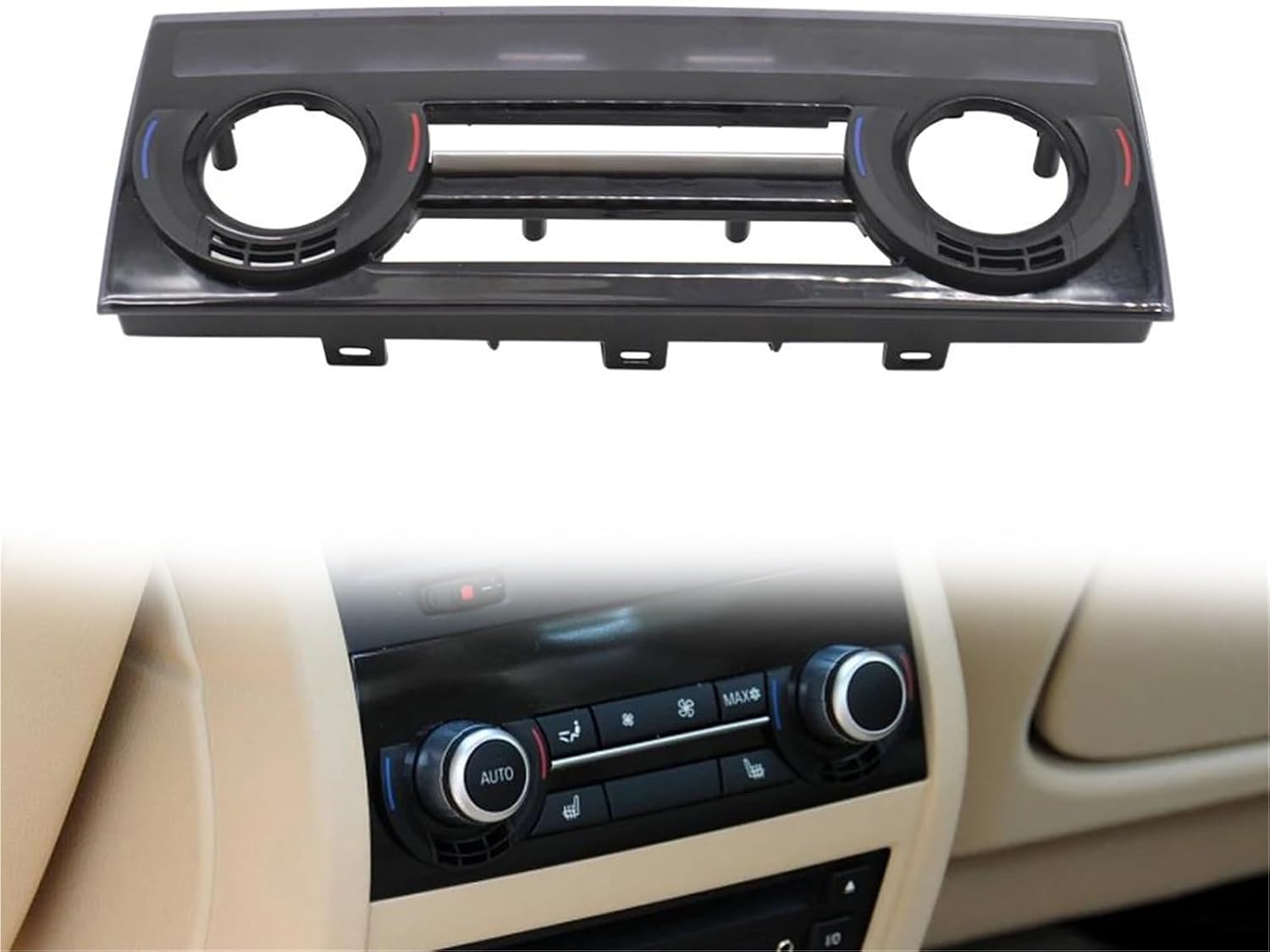 Car Air Conditioning Rear AC Switch Button Panel Control Frame Cover Trim for X6 F16 2015-2018 2016 2017