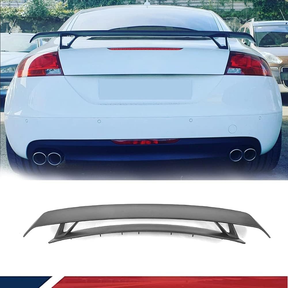 ABS Rear Trunk Boot Double-Deck Spoiler Wing Lip for Audi TT MK2 8J TTS Coupe Convertible A5 A6 A7 2008-2014