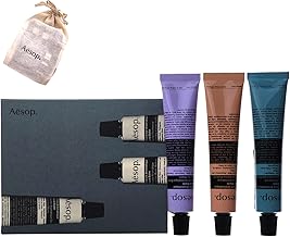 Aesop Gift Helping Hands, Hand Balm, Assorted, Moisturizing Cream, Set of 3, Christmas Coffret Gift (1 set)