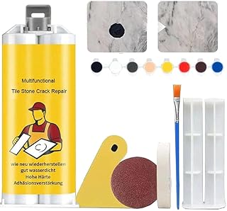 Multifunctional Tile Stone Crack Repair Kit, Porcelain Tile Repair Kit, Tile Granite and Marble Repair Kit, Tile and Ceramic Glaze Repair Paste (1Set)