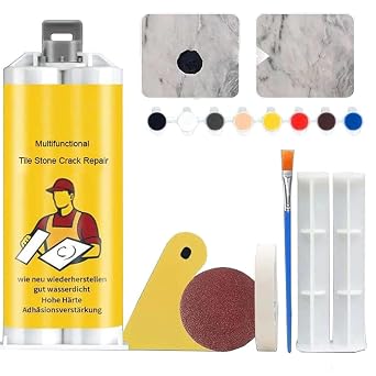 Multifunctional Tile Stone Crack Repair Kit, Porcelain Tile Repair Kit, Tile Granite and Marble Repair Kit, Tile and Ceramic Glaze Repair Paste 1Set
