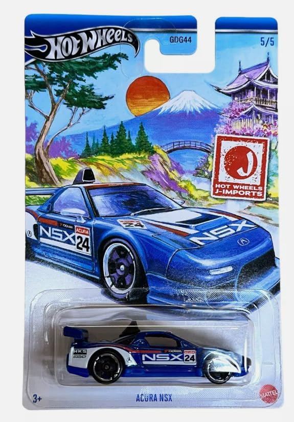 Hot Wheels J-Imports Blue Acura NSX 5/5 Art Card