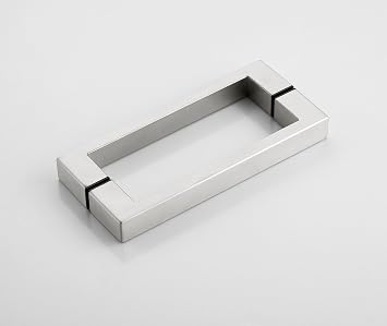 Shower Door Pull Handle, Bathroom Glass Door Grip Brushed Nickel, 6 inches