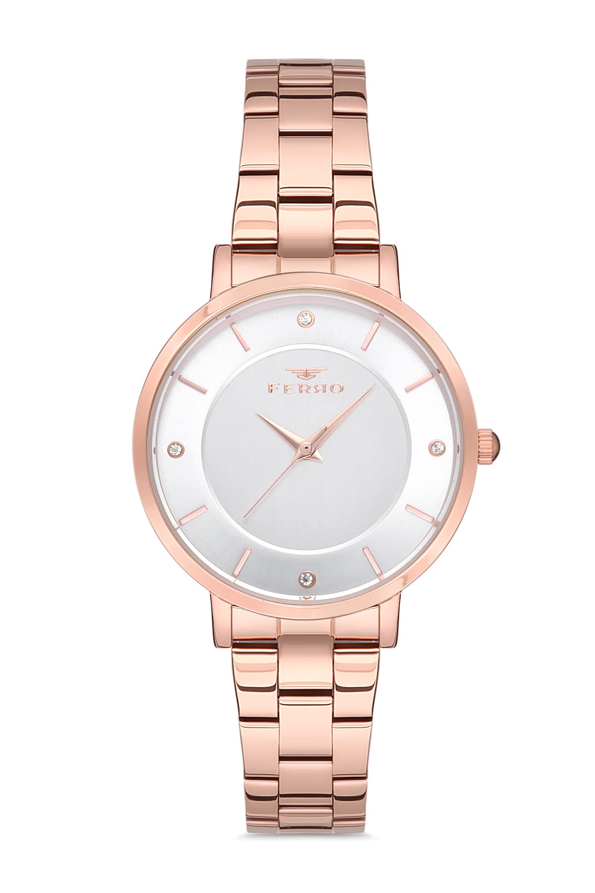 Ferro Analog Silver Dial Womens Watch-F21099A-C (B09RWKWR51) Amazon Price History, Amazon Price Tracker