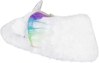 Vista 6 de Jessica Simpson Pantuflas de felpa lindas y acogedoras con espuma viscoelástica para niña