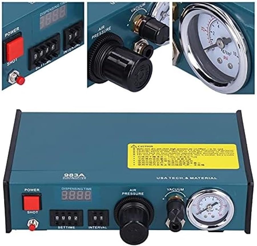 Automatic Dispensing Machine, Digital Display Liquid Adhesive Dispenser with Timing Function, Suitable for Electronic Components