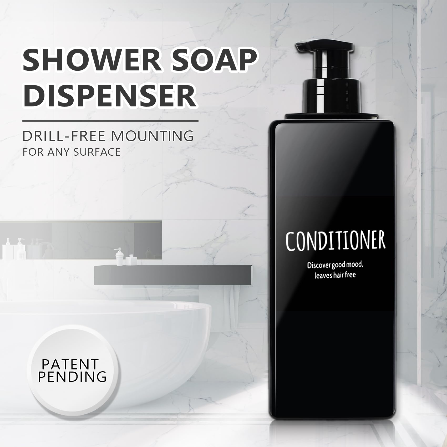 Amazon.co.jp: シャンプー&コンディショナーディスペンサー3個セット