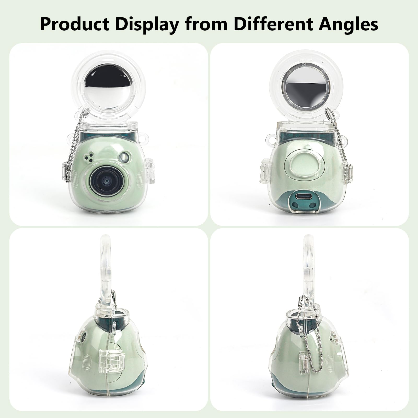 Amazon.com : MUZIRI KINOKOO Fuji Mini Pal Camera Clear Case with