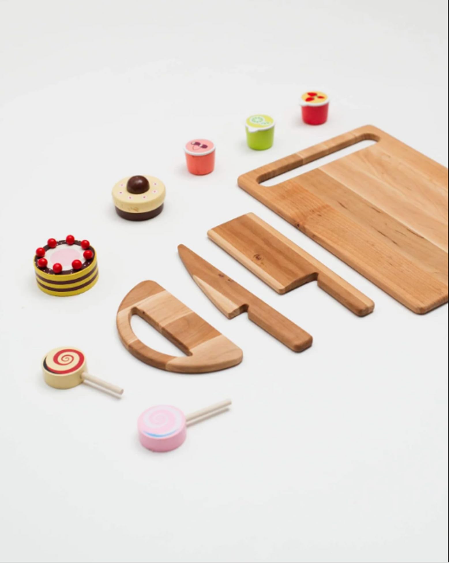 SAIF HANDICRAFTS Kids Mango Wood Montessori Knife | Cutting and Chopping Knife | Safe Cooking, Cut Soft Vegetable & Fruits Knife | Ergonomic for 2-8 Years Old, Home Outdoor (Brown)