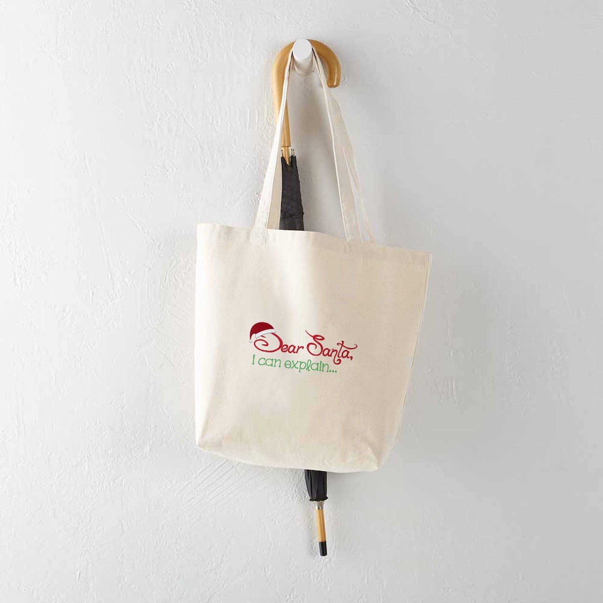 CafePress "What Happens At Memere's" Natural Canvas Tote Bag - Reusable Shopping Bag With Fun Print