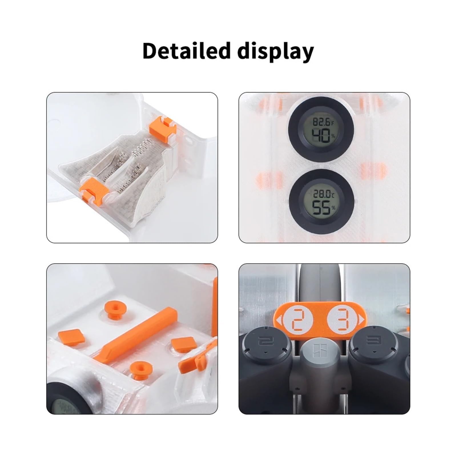 ViaGasaFamido 3D-Drucker-Filament-Trocknerbox, Robuste Konstruktion mit Verbessertem Materialschutz für Lab A1 A1 Mini-Filament-Aufbewahrung