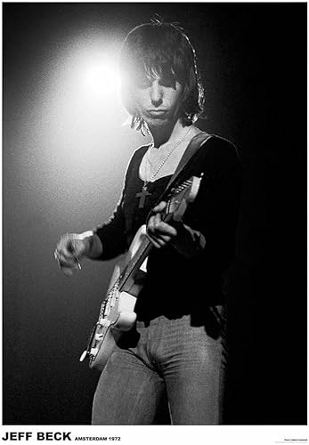 Jeff Beck Ámsterdam 1972 Álbum de música Rock Roll Vintage Cool Wall Decor Art Print Póster 23.5 x 33
