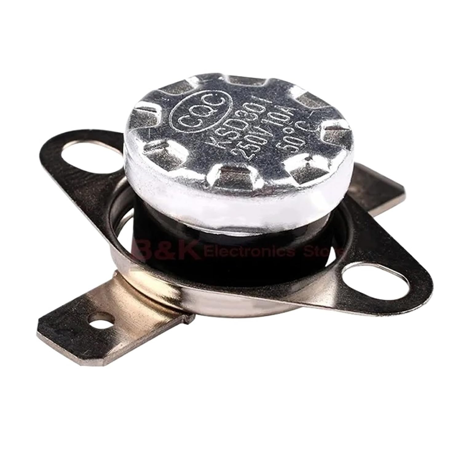 Bimetallic Thermostat KSD301: 0℃~350℃, Temperature Switch, Thermal Control: 75℃, 85℃, 95℃, 125℃, 135℃, 145℃, 180℃, 250℃, 300℃, 350℃(Normal Close,35C-Plastic)