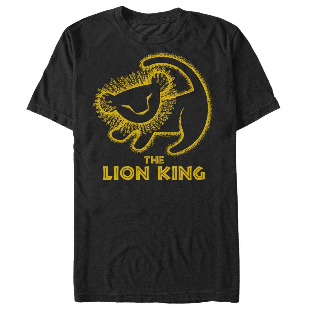 Disney Herren Lion King Painted Baby Simba Poster Graphic T-shirt