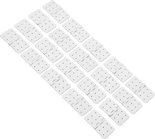 Miniatura 8 de Bisagras de aviones RC, 40PCS RC Bisagras con clavijas de control remoto de avión Bisagra de plástico Modelo de avión alas piezas (L)
