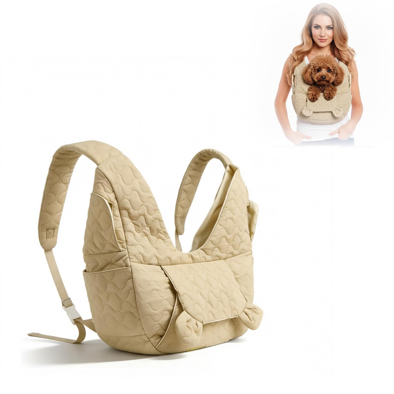 Mochila para perros, bolsa para perros pequeños, 10 kg, bolsa de transporte para perros con correa de hombro ajustable para caminar, actividades al aire libre, senderismo y excursiones
