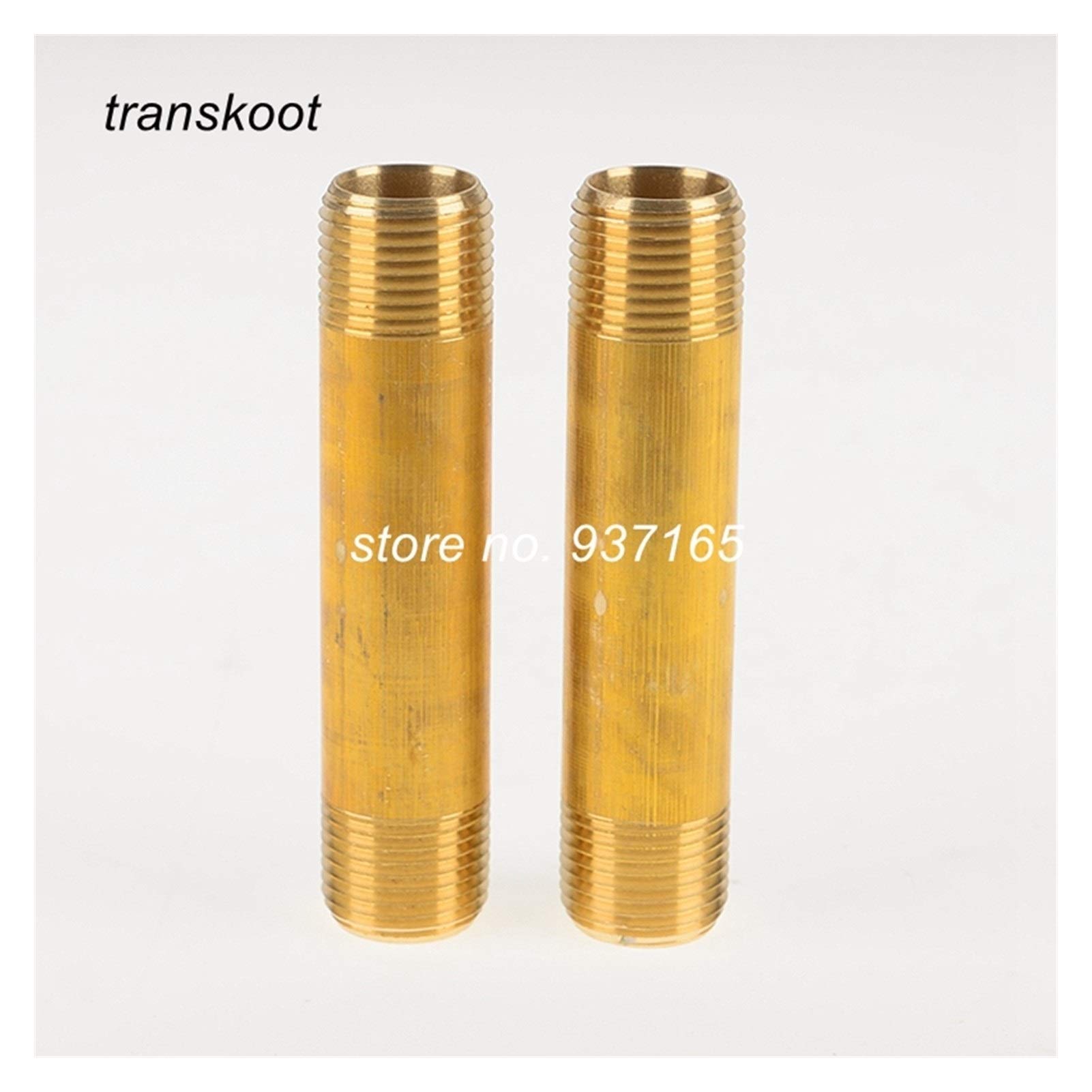 Łączniki rurowe 2 szt. Wąż mosiężny gwint męski Złączki z mosiądzu, 1/8 "1/4" 3/8 "NPT długi złączka(3/8")