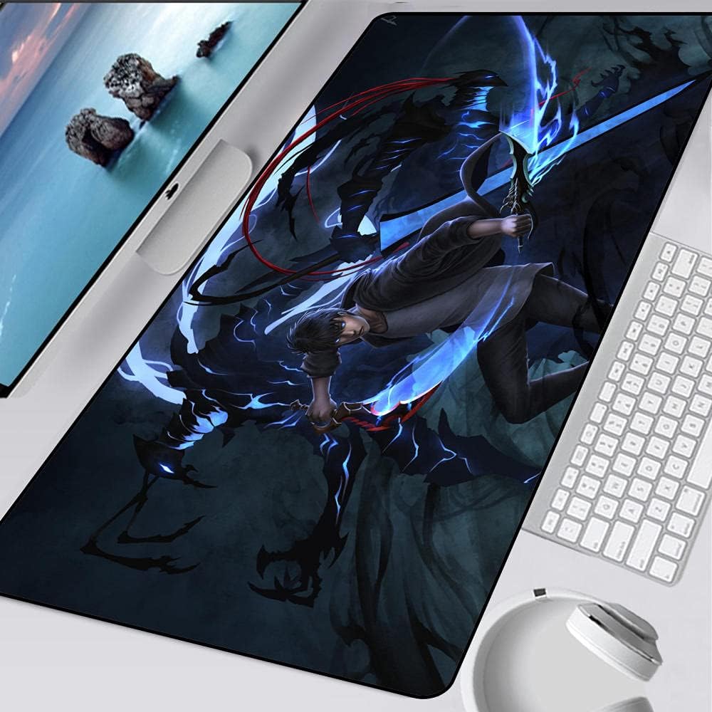 Solo Leveling Anime XXL Large Gaming Mouse Pads Durable Keyboard Mat for Gamer Laptop Desk Mats 700x300x3mm