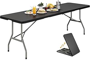 YITAHOME Folding Rectangle Table for Enhanced Outdoor and Indoor Gatherings