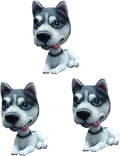 Toyvian 3 Peças Acessórios De Monitor Acessórios Para Carro De Cachorro Balançando Cachorro Para Carro Bobbleheads De Cachorro Para Painel De Carro Balançando A Cabeça Brinquedo De