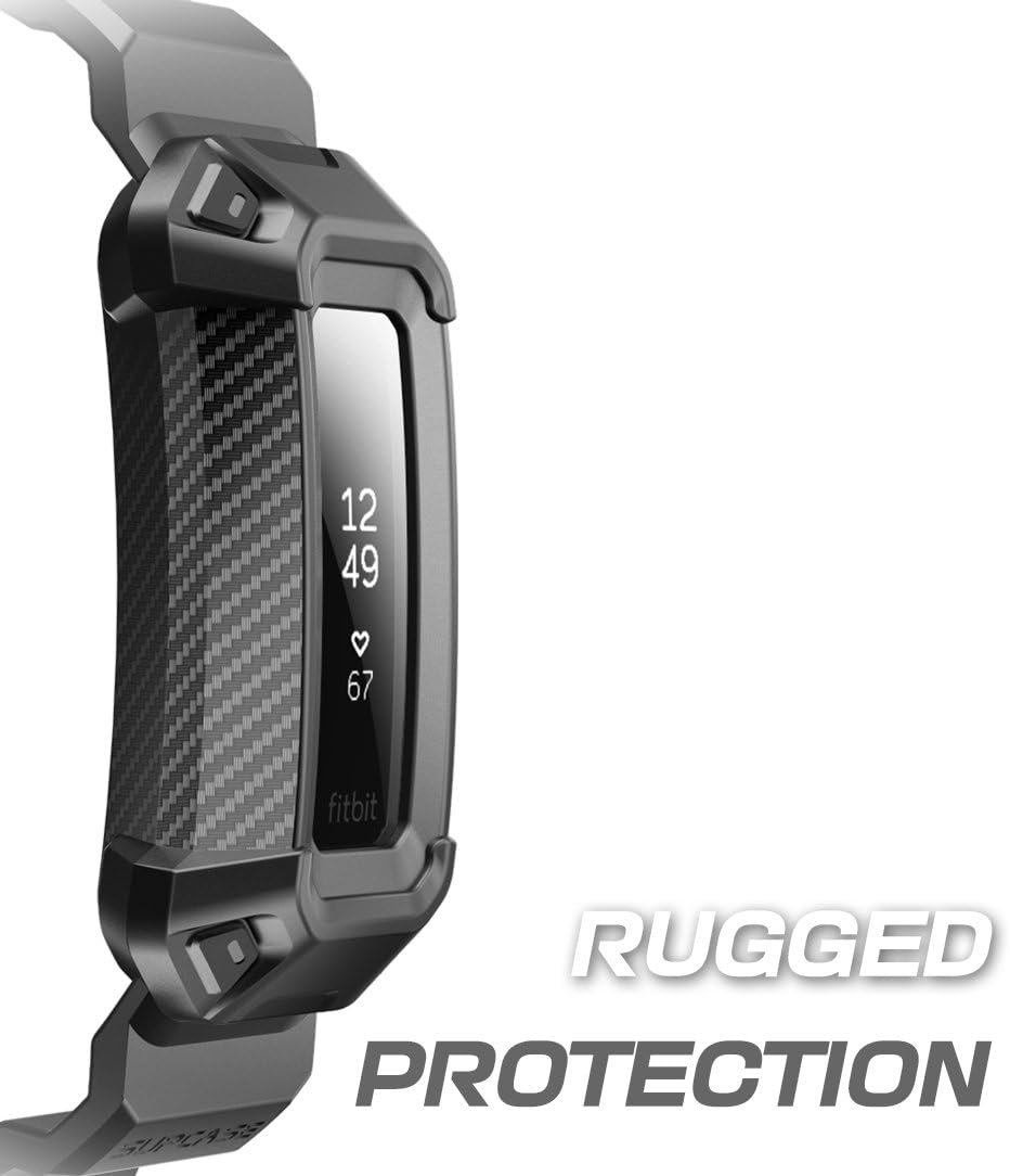 SUPCASE Unicorn Beetle Pro Bands with Case for Fitbit Alta HR/Fitbit Alta (Black) - Image 2