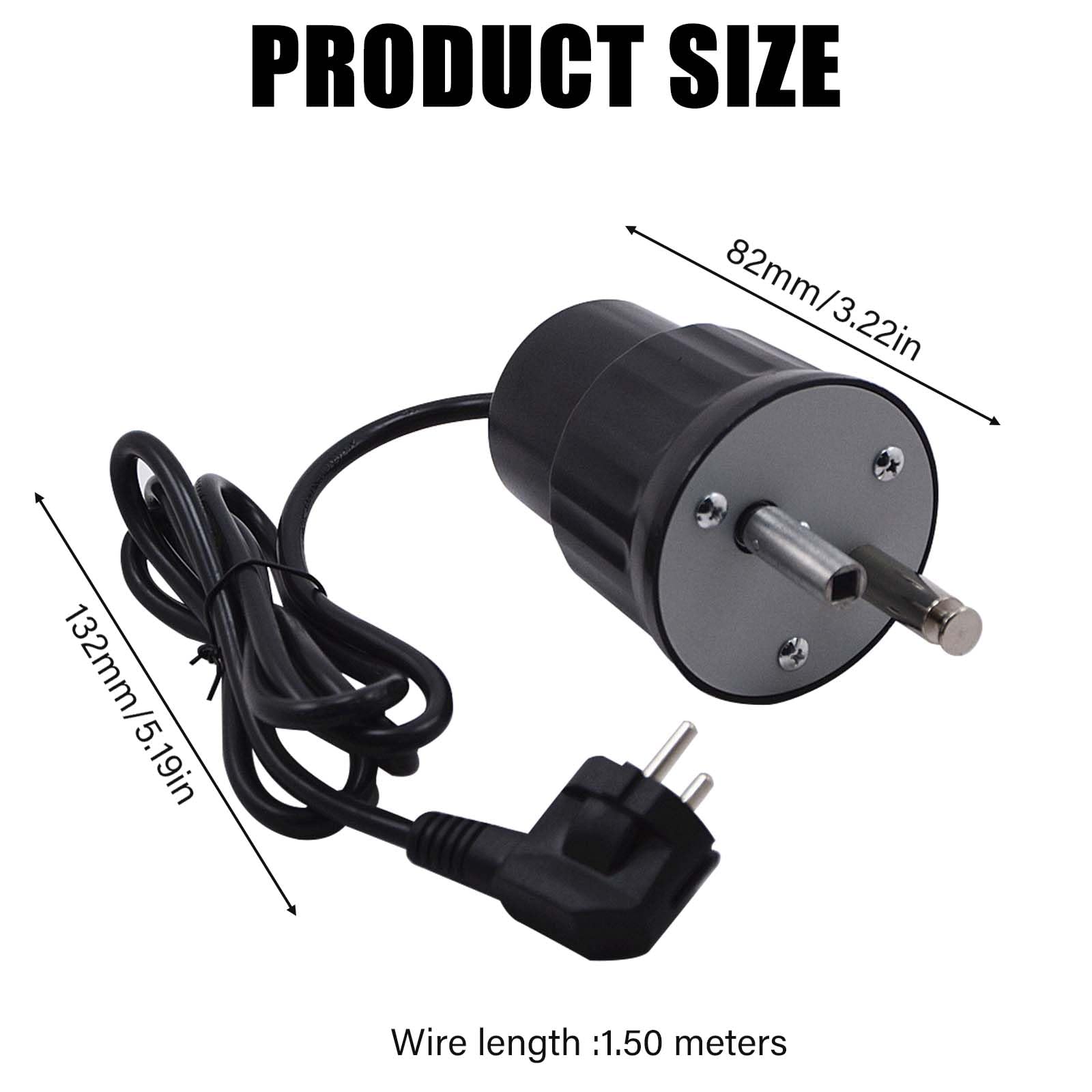 GOMETY Moteur de Gril, Moteur électrique pour Barbecue, Moteur Rotatif pour Barbecue extérieur, 220 V-240 V CC, pour rôtisserie, rôtissoire, tournebroche, Accessoires pour Grils électriques
