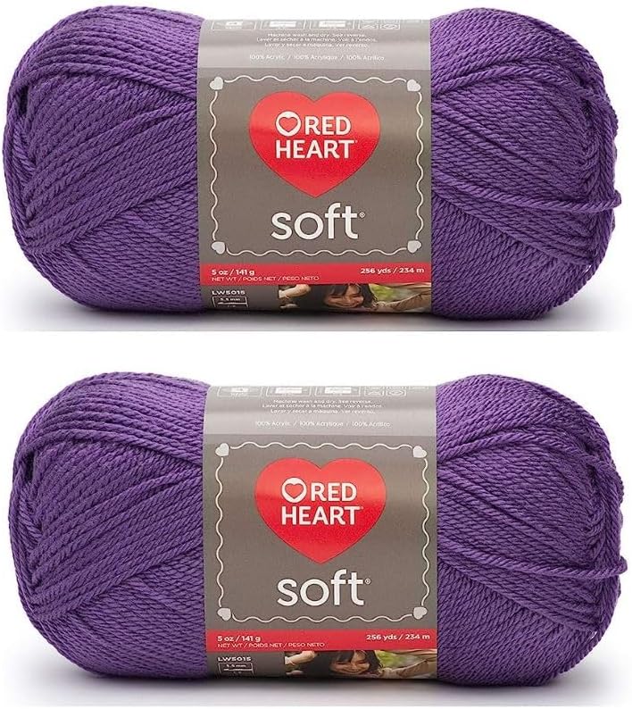 Red Heart Soft Yarn (2-Pack) Lavender E728-3720