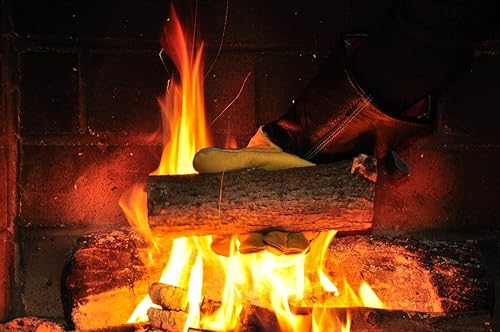 Vista 6 de G & F 8115 guantes de piel de grano de primera calidad