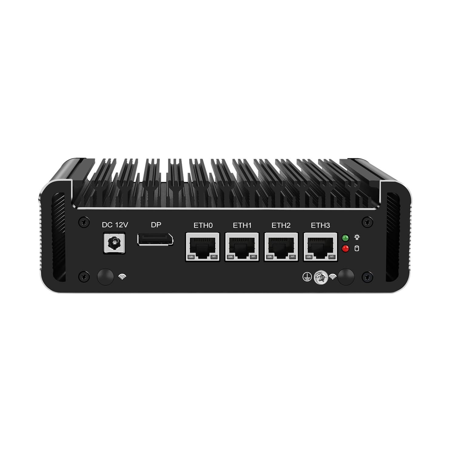 HUNSN RS03 Firewall Appliance – Intel Celeron J4125, 6x LAN, 4G RAM/64G SSD, Für Pfsense/OPNsense