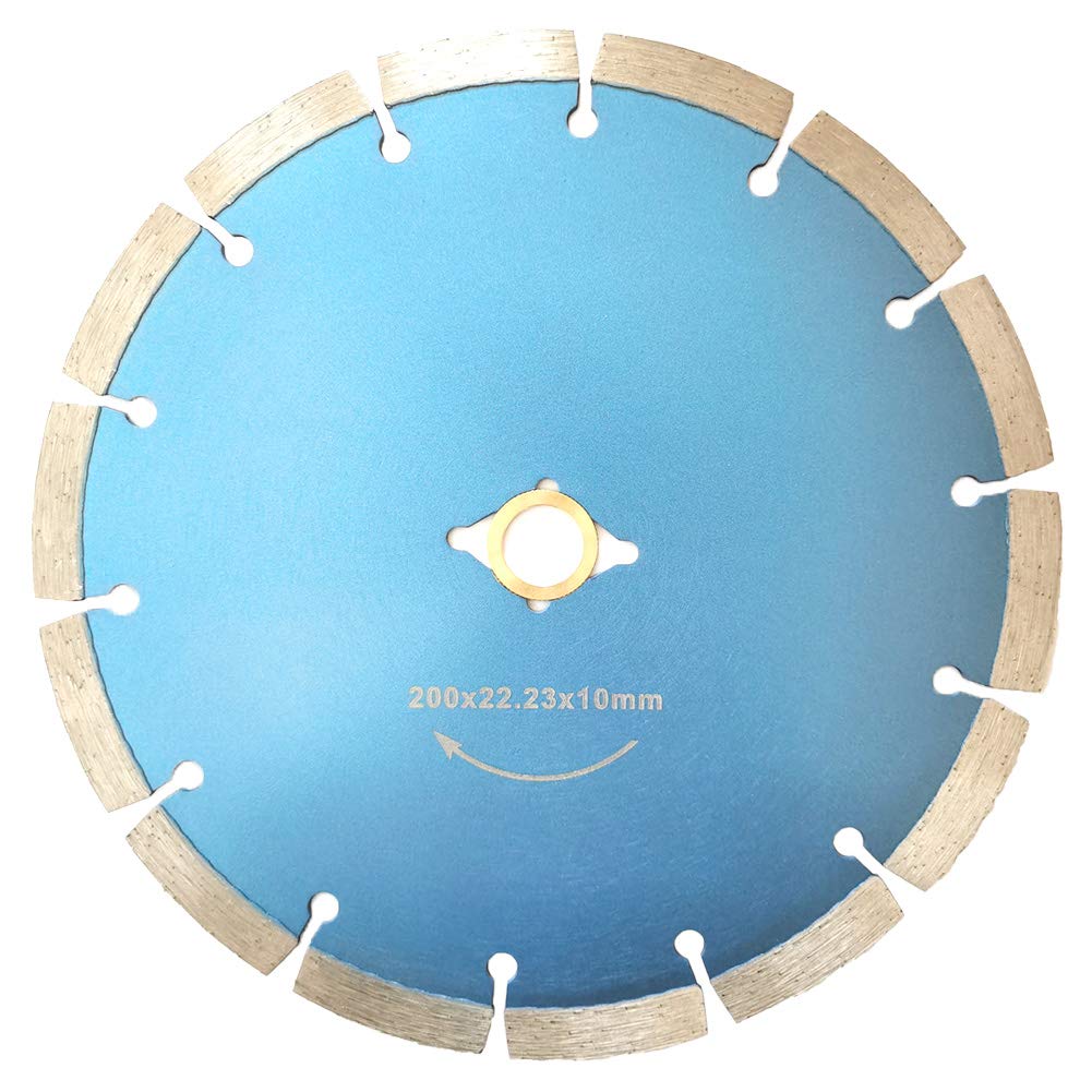 Meacase 8 inch Segmented Diamond Saw Blade for Concrete Masonry Brick Block Stone with DM-7/8"-5/8" Arbor โ image 1