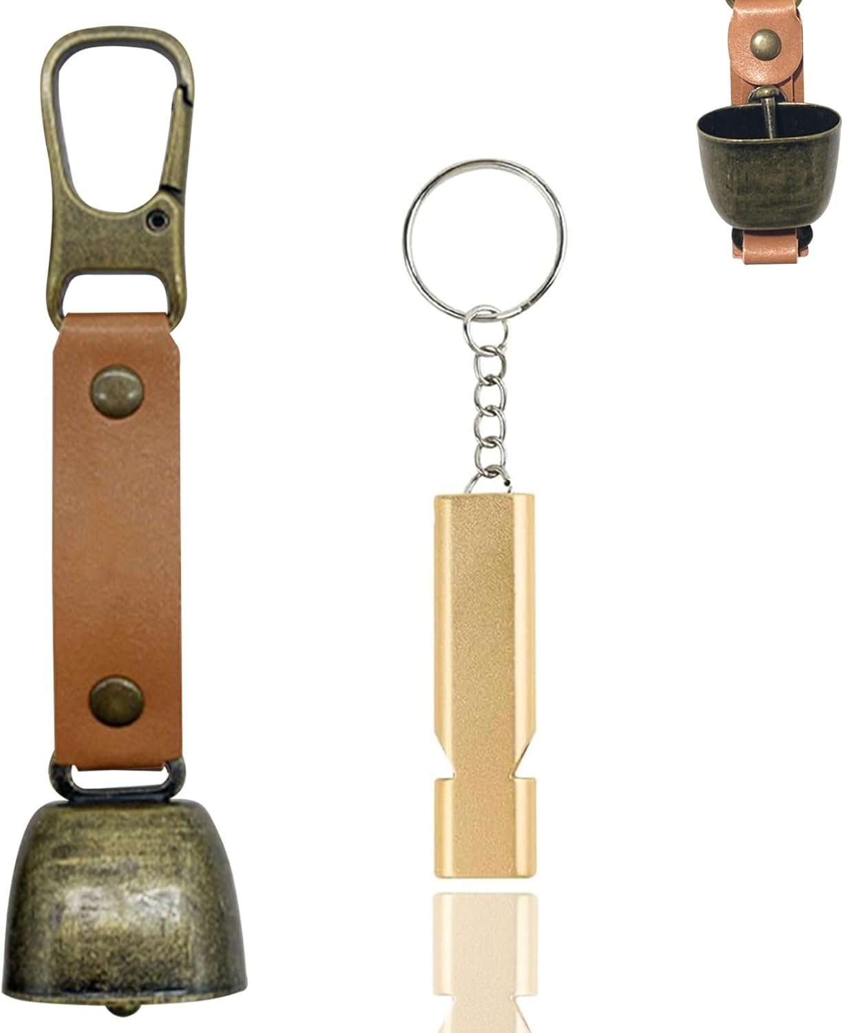 Bear Bell with Magnetic Silencer|Bear Bells for Hiking & Camping|Bear Deterrent Device with Emergency Whistle & Carabiner to Scare Animals|Bear Alarm for Outdoor Biking Fishing Climbing Bear Bell with Magnetic Silencer|Bear Bells for Hiking & Camping|Bear Deterrent Device with Emergency Whistle & Carabiner to Scare Animals|Bear Alarm for Outdoor Biking Fishing Climbing