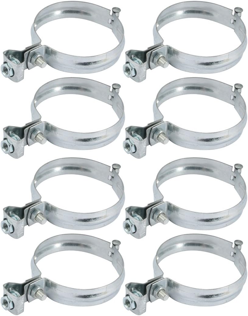 8pcs Iron Zinc Plated Hose Clamp for 89mm Outer Dia Tube Pipe w M8 Hang Head (id: 80f 1ad 5cd c33 123