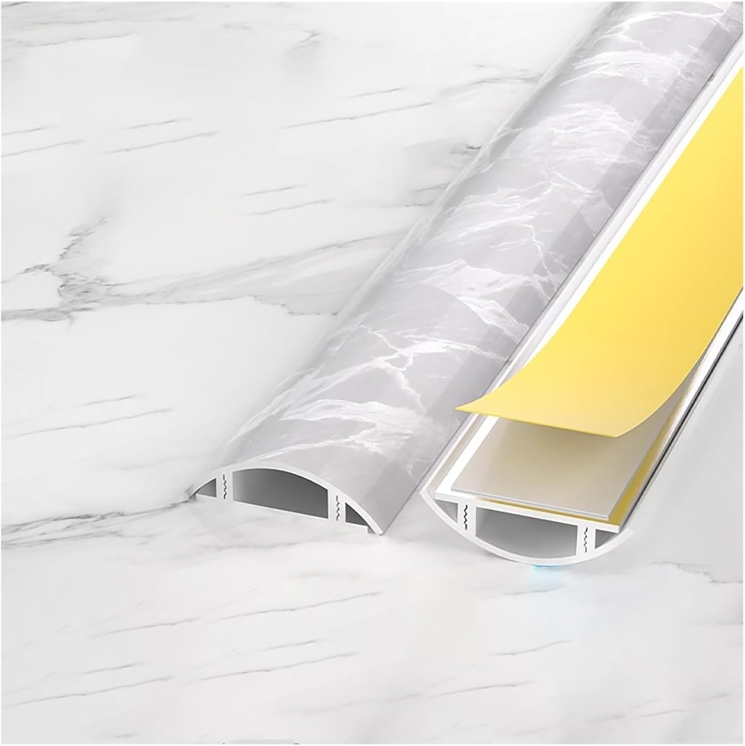 Cord Concealer Covers for Wires On Floor/Wall, Cable Raceway Wire Hider, TV Extension Cord Organizer Cable Management for Living Room Home Theater Offices(NO.4)