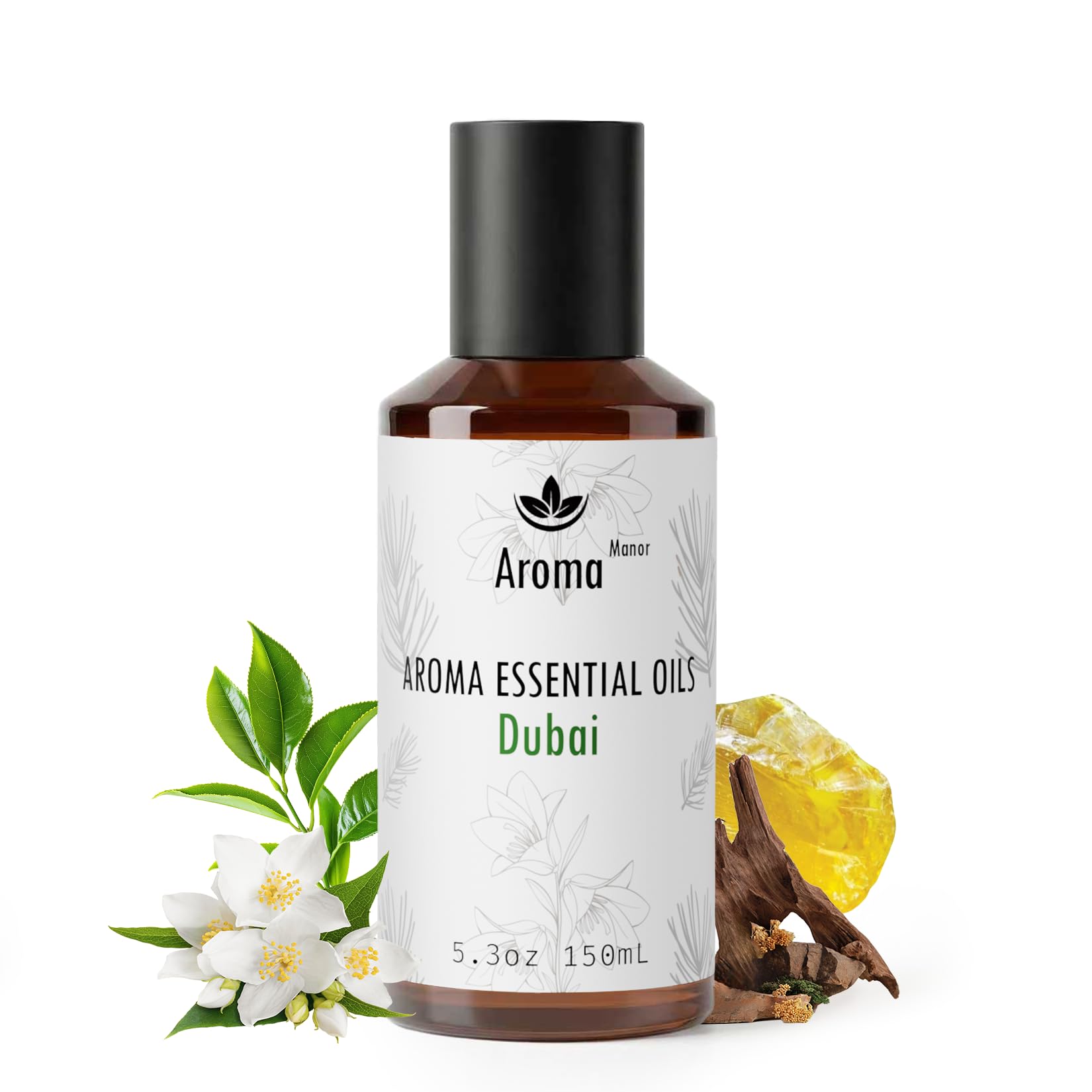 Hotelduft-Diffusor - Dubai Ätherische Öldüfte - Luxuriöses, von Hotels inspiriertes Aromatherapie-Diffusoröl für Zuhause - Galbanum, Sandelholz - für Diffusor, Luftbefeuchter, Ultraschallgerät